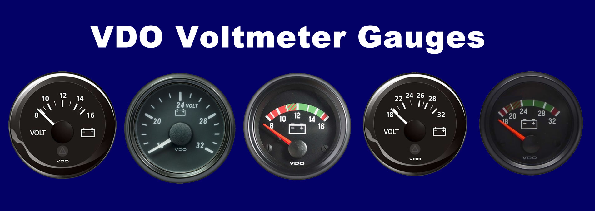 vdo voltmeter gauges banner